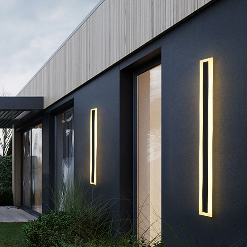 Linea a forma di linea a led lampada con applione murale moderna a striscia lunga a parete lampada per interno