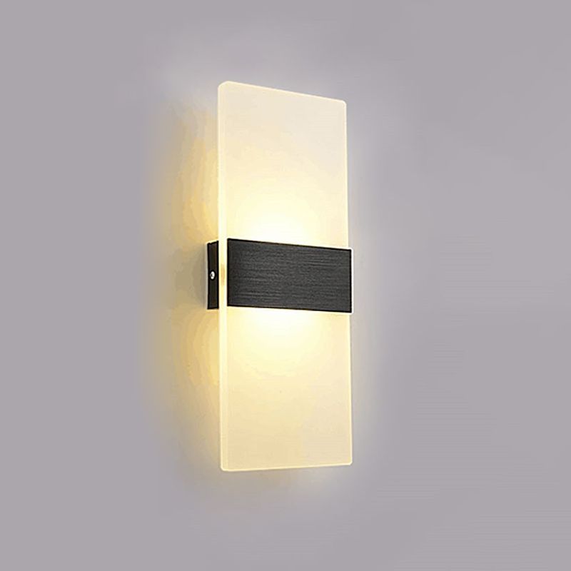 Contemporary Geometric Wall Mounted Lights Acrylic Flush Mount Wall Sconce for Bedside