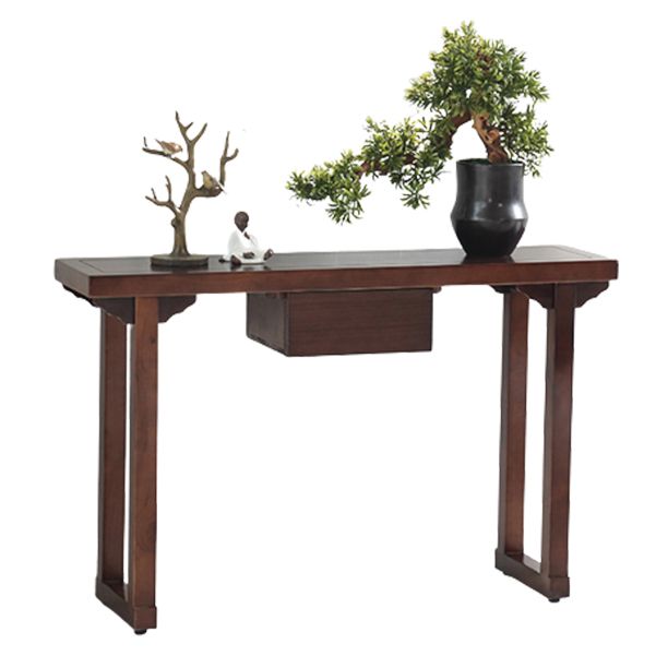 31.5-inch Tall Console Table Solid Wood Accent Table for Hall