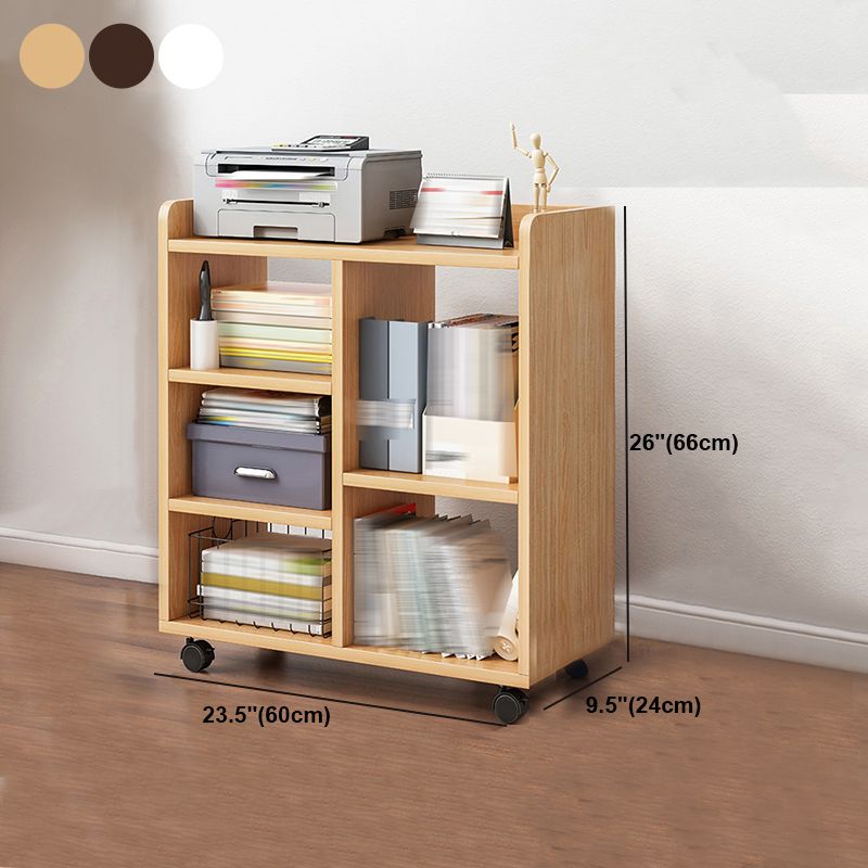 Contemporary Style Bookcase Wooden Book Shelf for Home Office