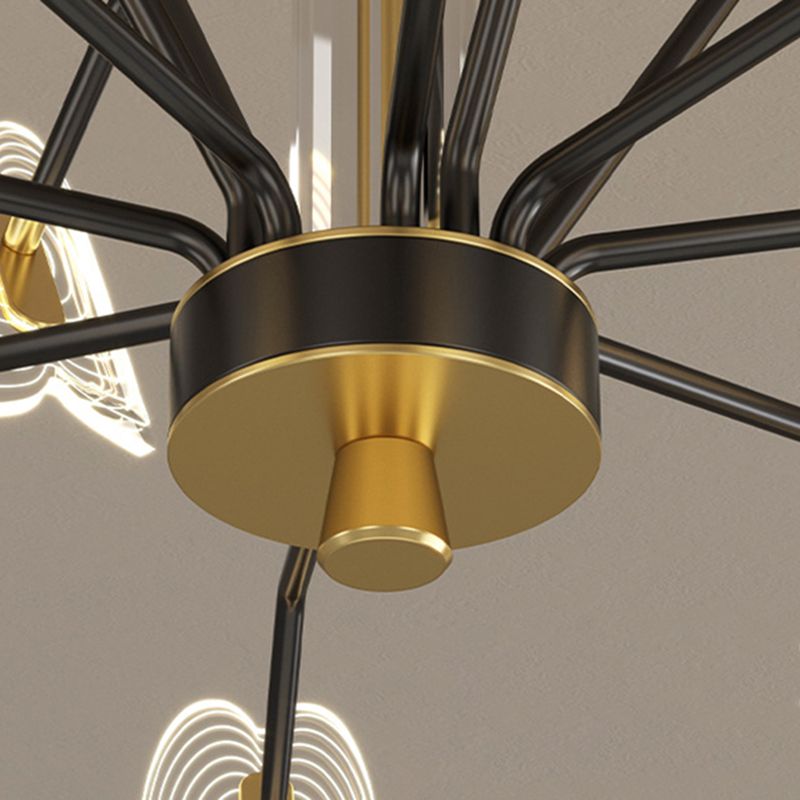 Multi Light Unique Branch Hanging Lights Modern Style Metal Hanging Lighting for Study