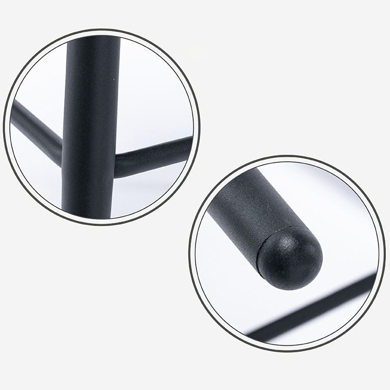 Matte Finish PU Leather Footrest Barstool Scandinavian KTV Stool