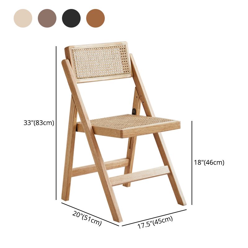 Silla de comedor individual de cocina con parte trasera abierta, juego de sillas de madera de caucho de estilo moderno