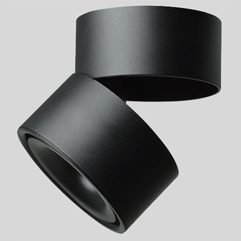 Cylinder 1-Light LED Flush Light New Modern Aluminum Flush Mount Ceiling Light Fixtures