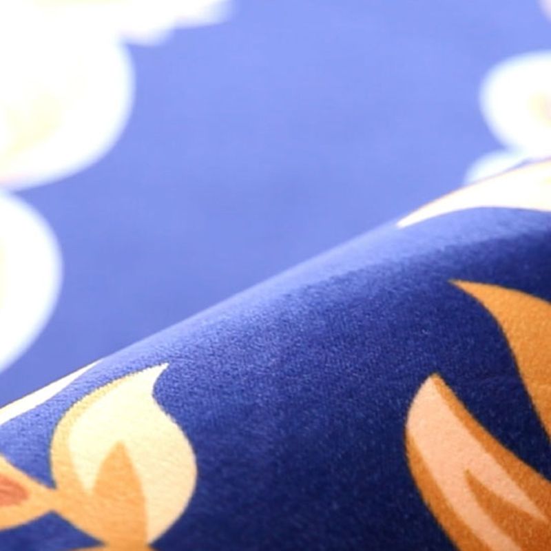 Multicolor Flower Rug Polyester Carpet Shabby Chic Anti-Slip Backing Indoor Rug for Living Room