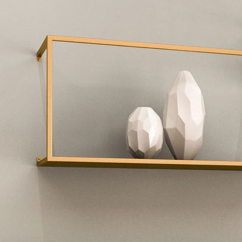 Metal Floating Bookcase Modern Style Wall Mounted Bookshelf for Home Office