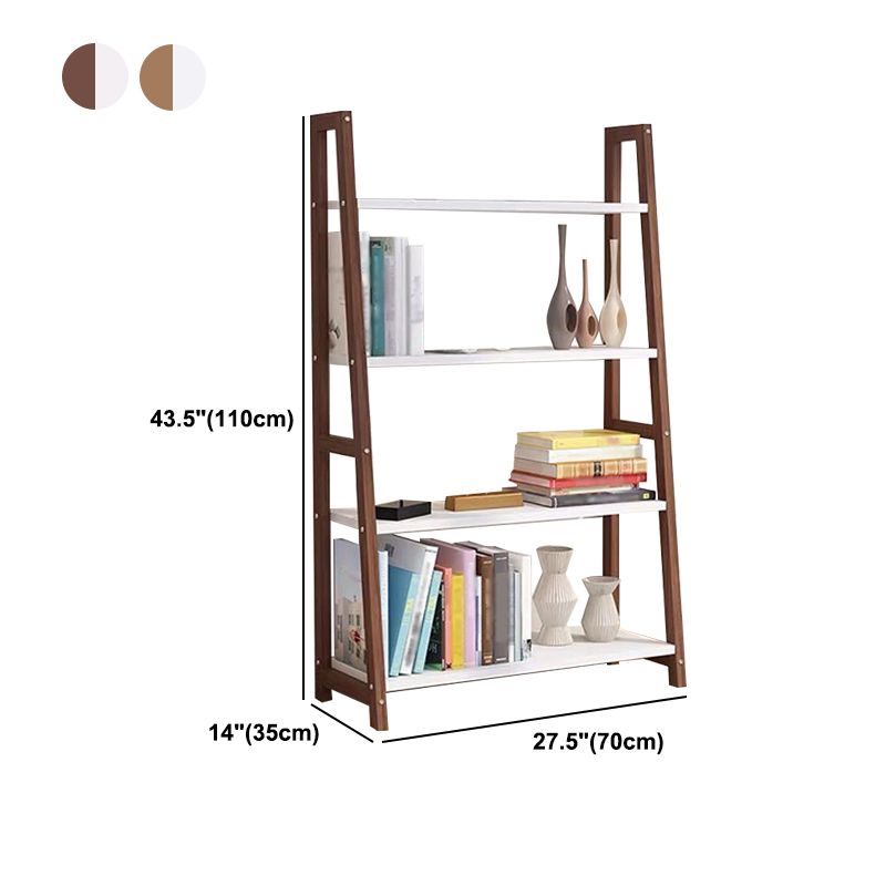 Open Back Bookshelf Scandinavian Style Bookcase for Study Room and Office
