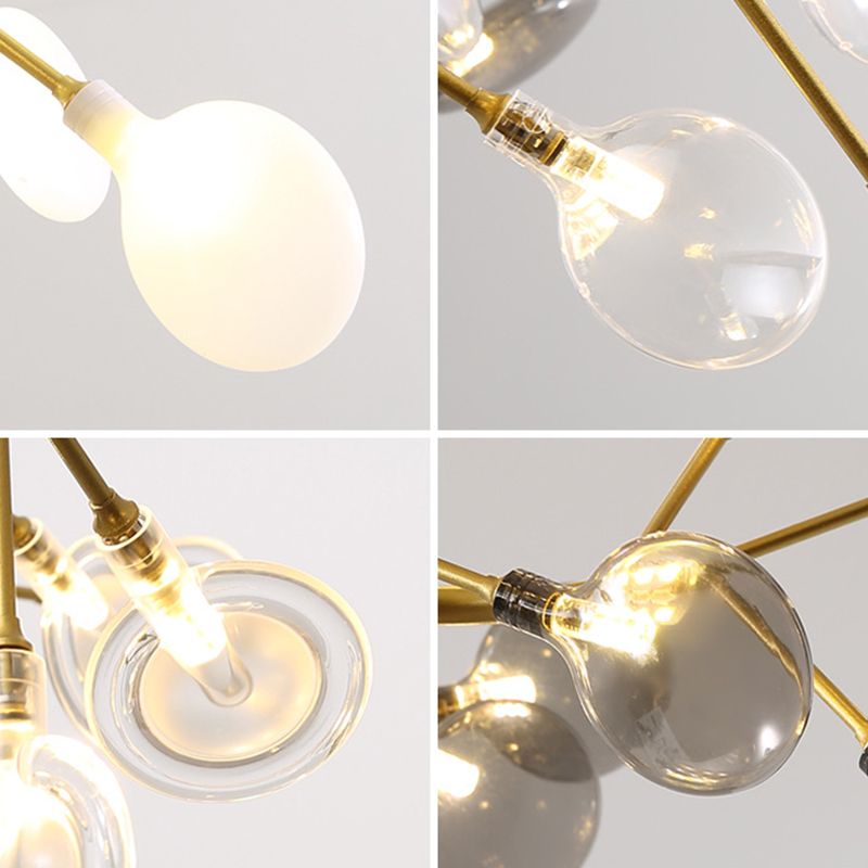 Lampade a LEDSHADE ACRILICO LAMBRICA ACRILICO in stile nordico in stile oro