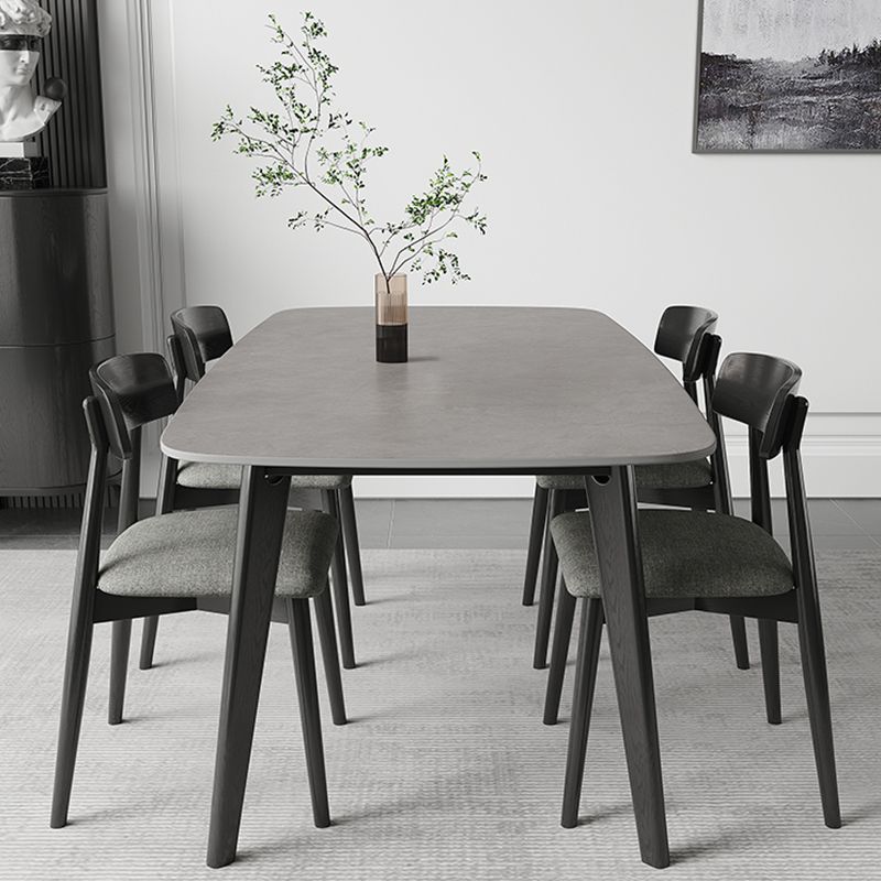 Home Dinner Room Kitchen Table Black Frame Contemporary Dining Table