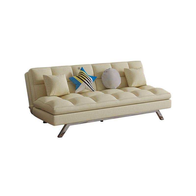 Modern Convertible Sofa Bed Hair Pin Legs Seating with Pillows