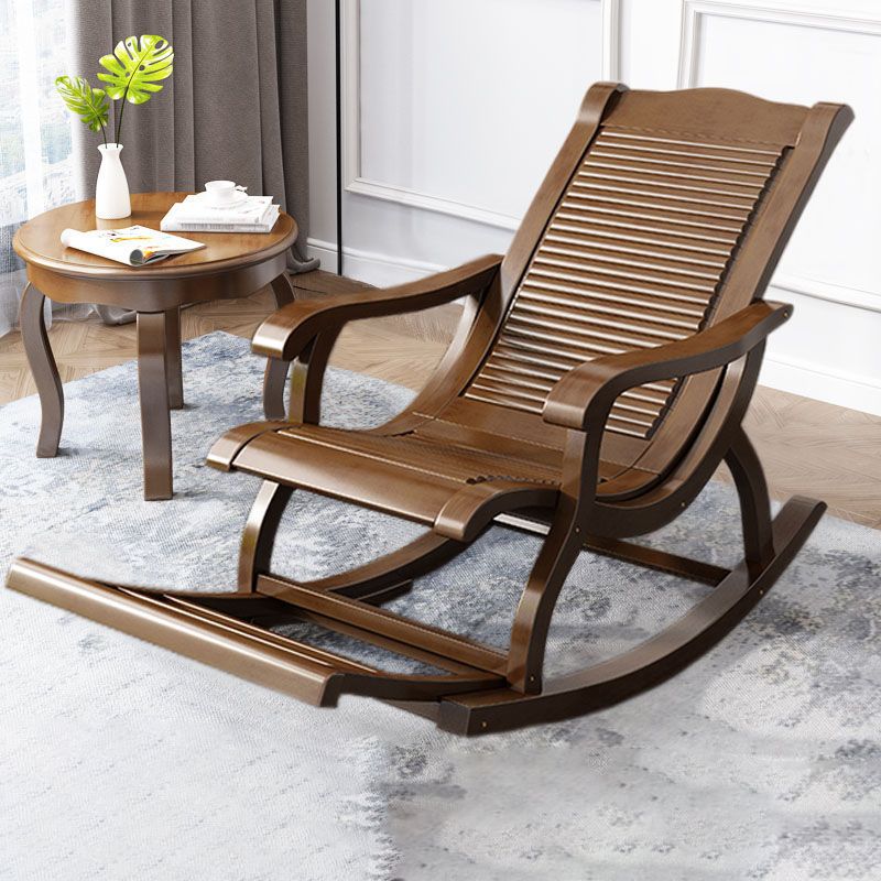 Modern Solid Wood Rocker Chair Spindle Rocker Chair for Living Room