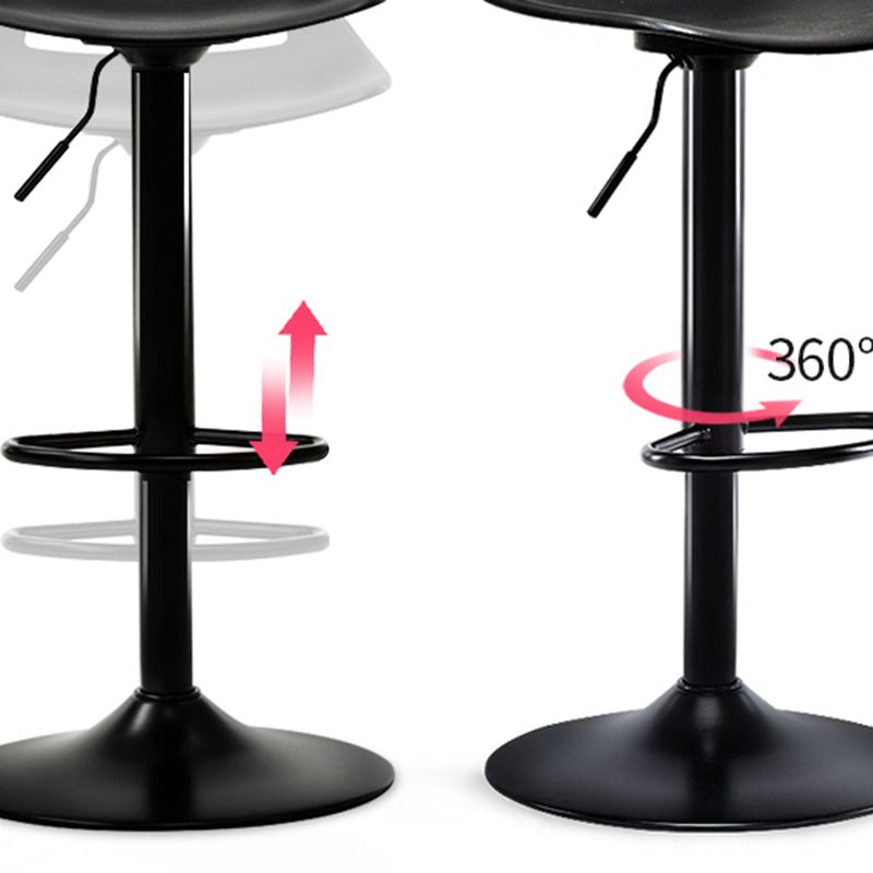 Industrial Style Bar-stool Metal Leg with Adjustable Height Bucket Seat Barstool