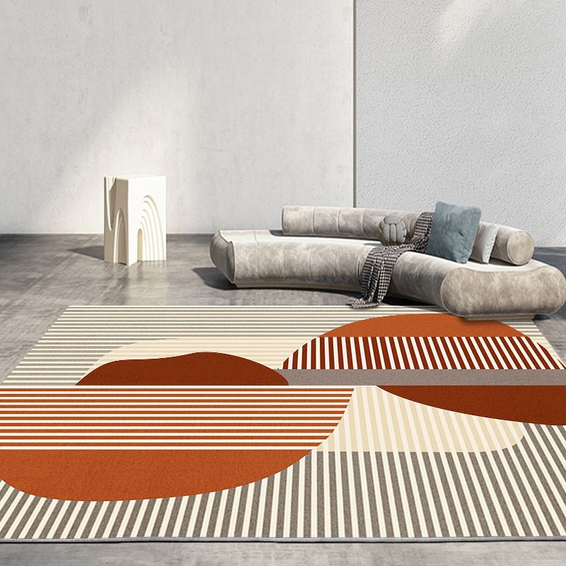 Simplicity Carpet Modern Indoor Rug Polyester Stain Resistant Area Rug for Living Room