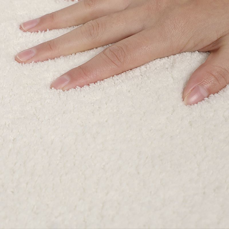 Fancy effen kleur tapijt wit polyester tapijt antislip rug voor woondecoratie