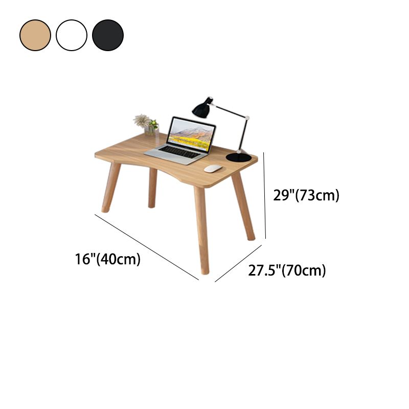 29" H Wooden Office Desk Modern Writing Desk with 4 Legs for Home Office