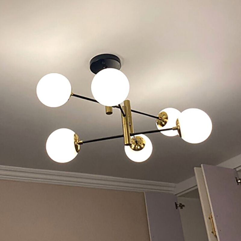 Lampade per lampadari in metallo moderno lampade a sospensione nera a sospensione multishead per soggiorno