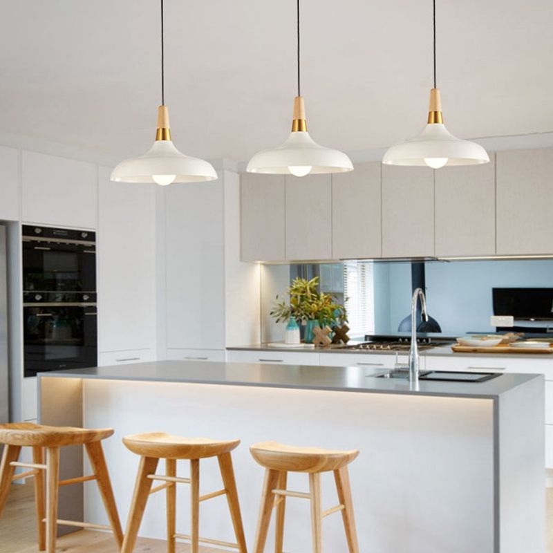 Metal Barn Pendant Light Fixture Modern Style Down Lighting Pendant for Living Room