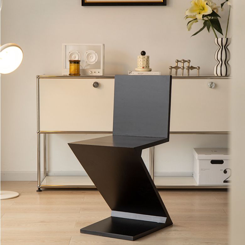 Industrial Side Chair Solid Wood Dining Chair for Living Room