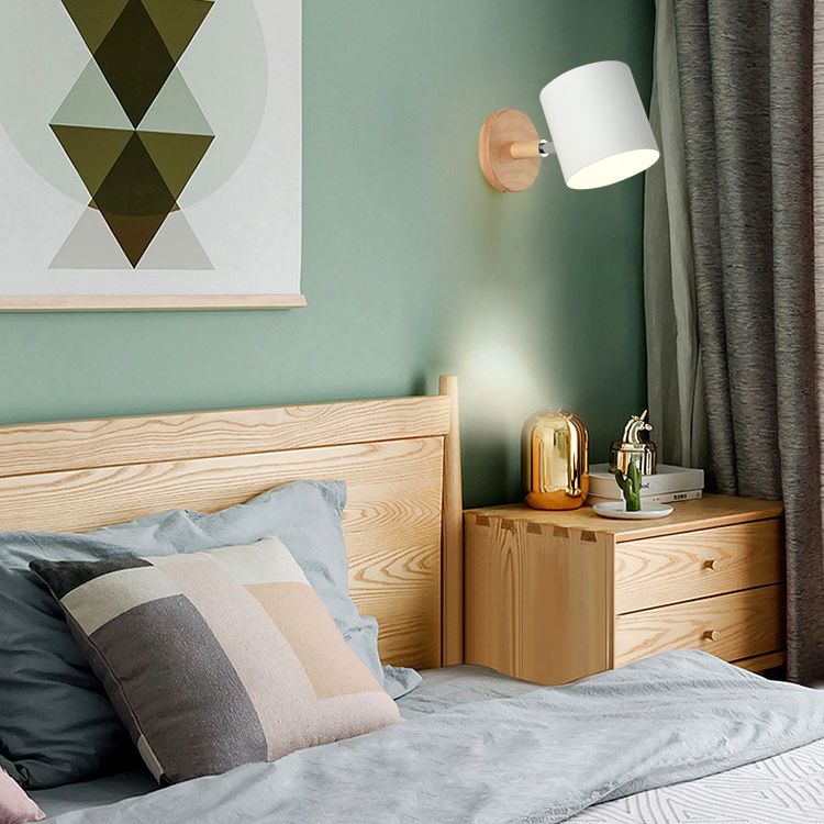 Moderni macaron nordici in stile geometrico con sconde da parete ombre geometrica 1 flione leggero in bianco e nero