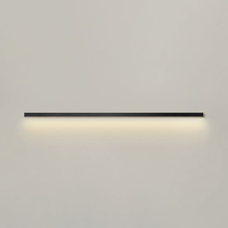 Luz de pared de metal de forma lineal Estilo moderno de 1 luces Luz de pared de 1 luces