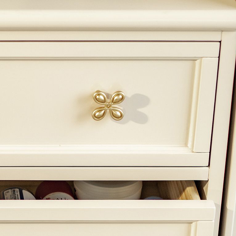 Glam Lingerie Chest Rubber Wood Horizontal Storage Chest for Bedroom