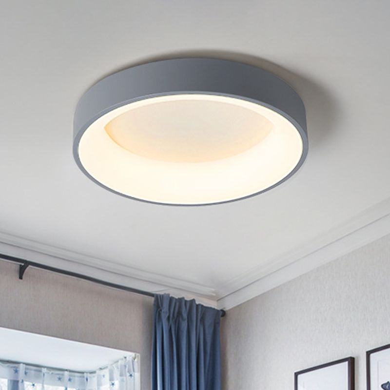 Modern Style Circle Close To Ceiling Lighting Acrylic Bedroom Ceiling Mounted Fixture