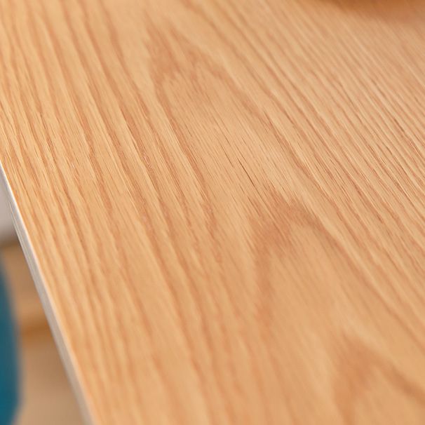 Contemporary Rectangle Bar Table Solid Wood Bar Dining Table with Footrest