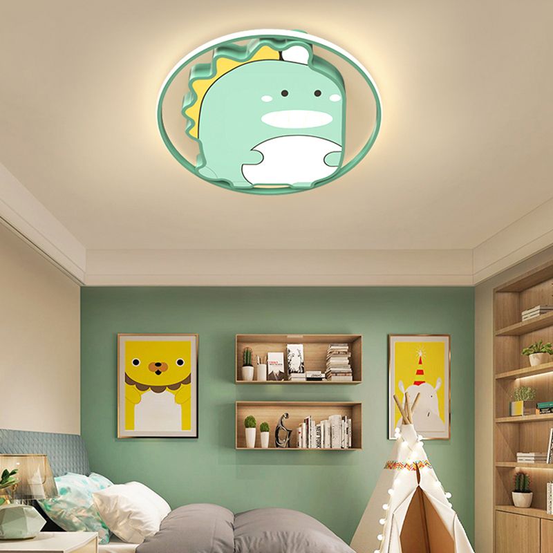 Plafoniere a LED con animali adorabili. Apparecchio di illuminazione per camera da letto per bambini in stile moderno