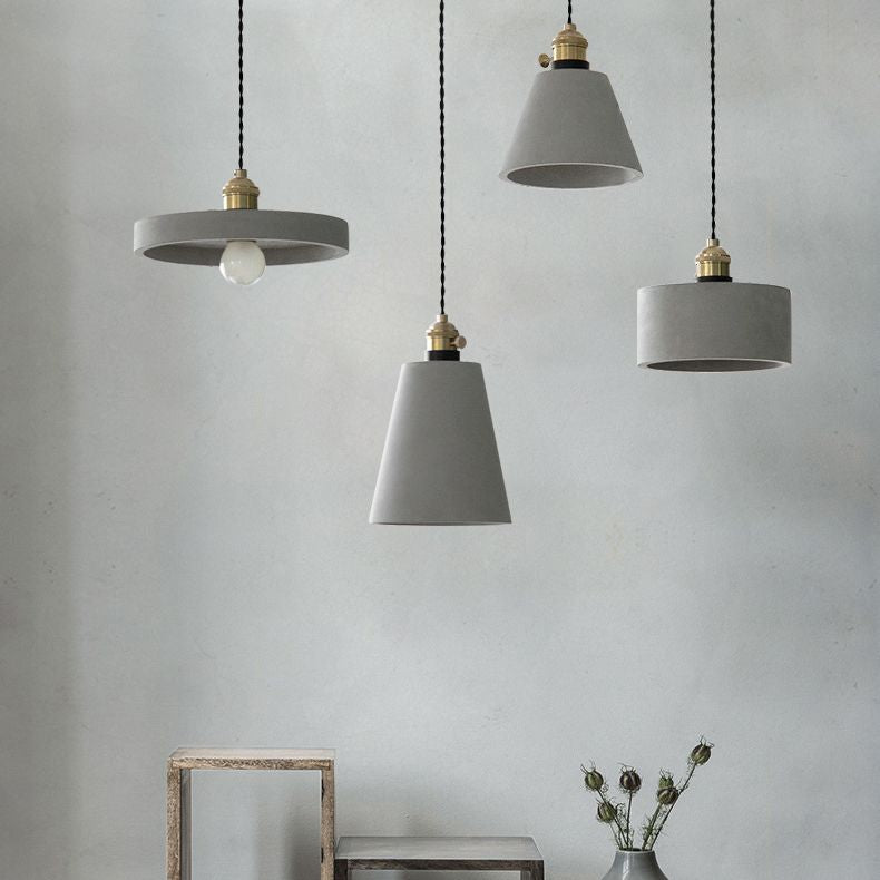 Luce a soffitto a sospensione geometrica Stile minimalista in stile Grigio Apco sospeso Luce a sospensione