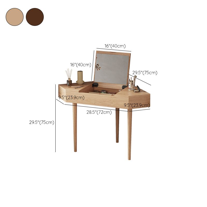 Traditional Bedroom Makeup Vanity Desk Solid Wood Vanity Dressing Table