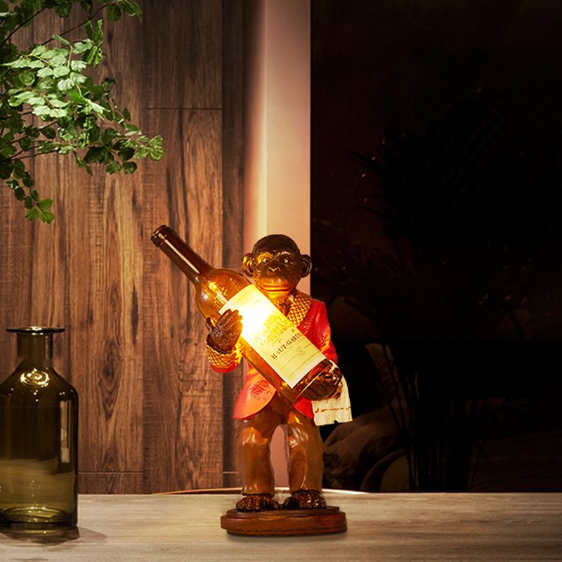 One-light Industrial Desk light Monkey Shape Table Lamp for Restaurant Cafe Children Bedroom