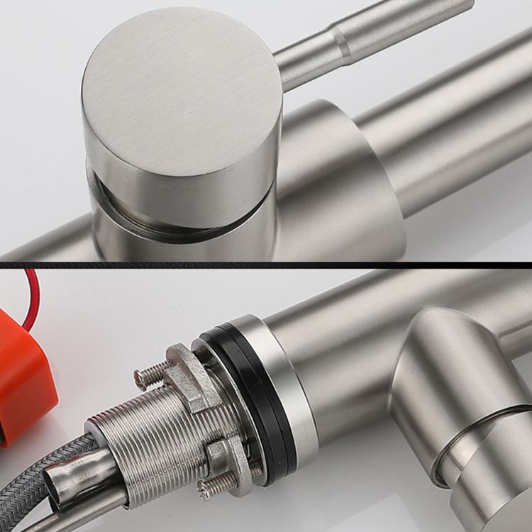 Modern Touch Sensor Kitchen Faucet Stainless Steel Swivel Spout with Pull down Sprayer