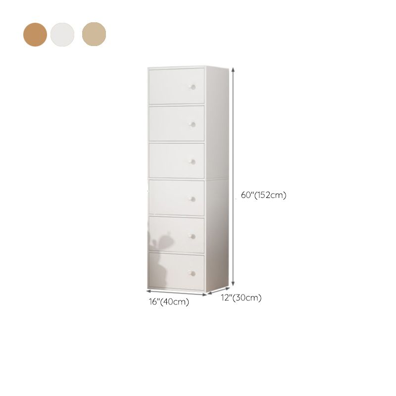 Modern Rectangle Chest Bar Pulls Storage Cabinet with Drawer