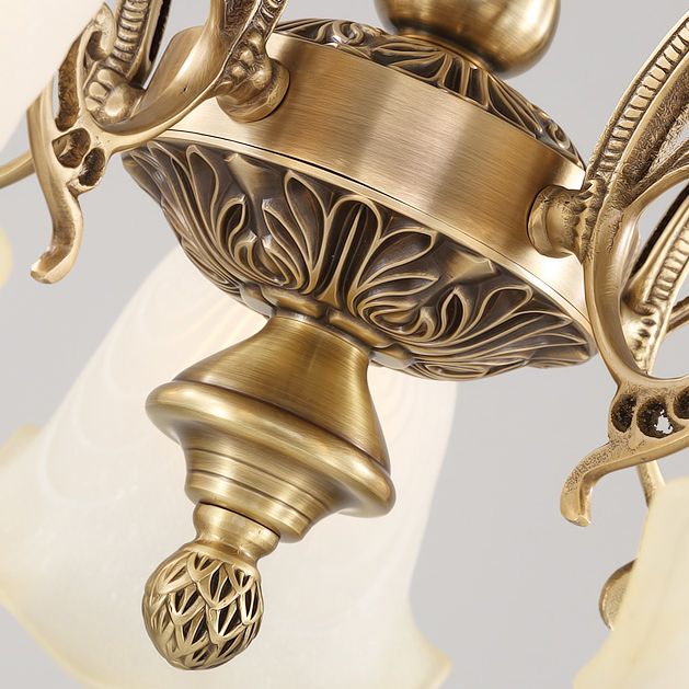 Bell-Shaped Pendant Lights Modern Glass Pendant Chandelier in Gold