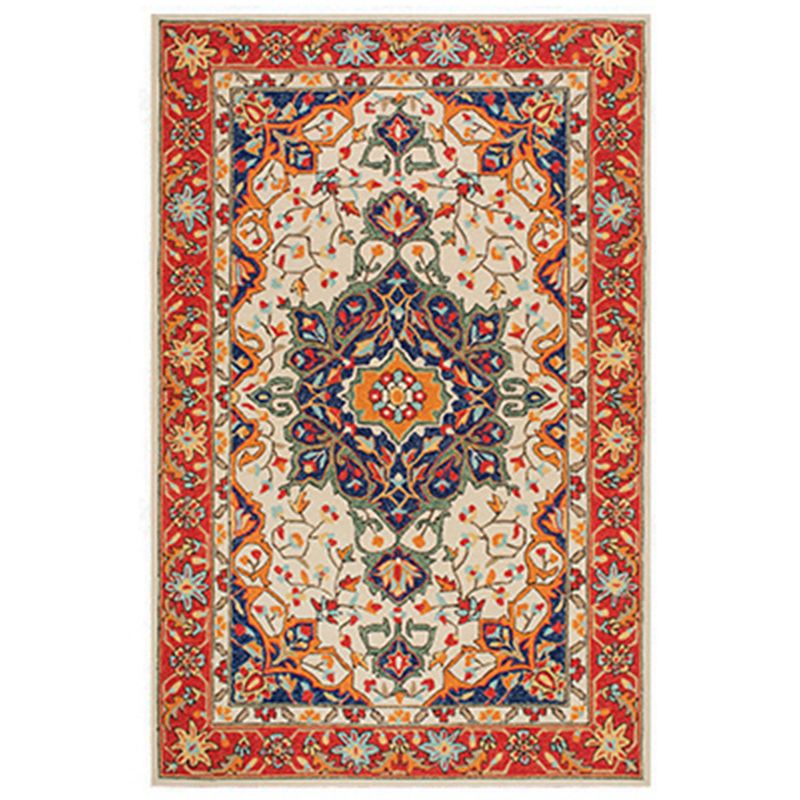 Multicolor Nostalgia Area Tapis Polyester Tribe Normatic Tribe Rapis de tapis lavable pour le salon