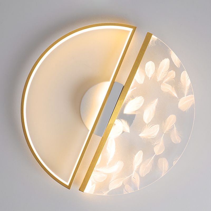 Semplicità di illuminazione a incasso in oro Plafoniere da incasso a soffitto per soggiorno