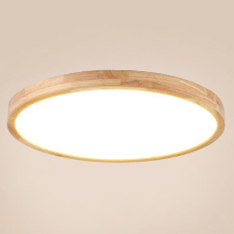 Circular Flush Mount Light Fixture Modern Wood Flush Mount