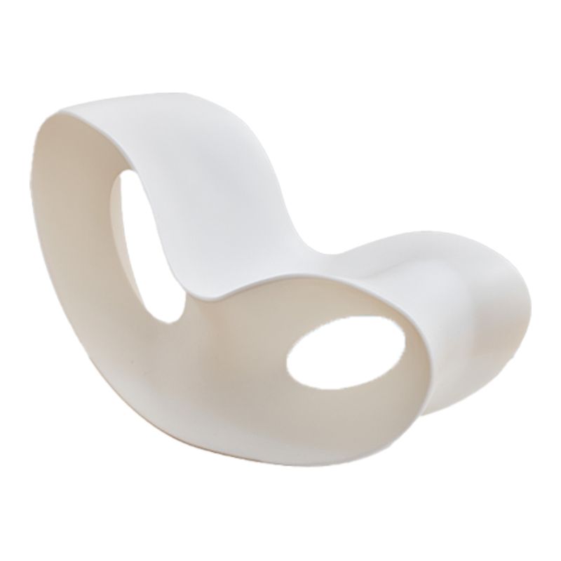 Modern Rocker Plastic Seat Belt Rocking Accent Chair for Living Room