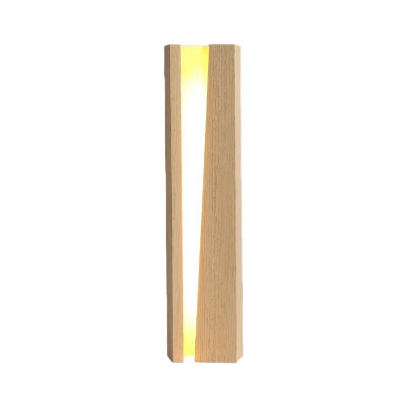 Modernisme ombré Éclairage en bois LED Small de bureau lampe en beige pour le salon