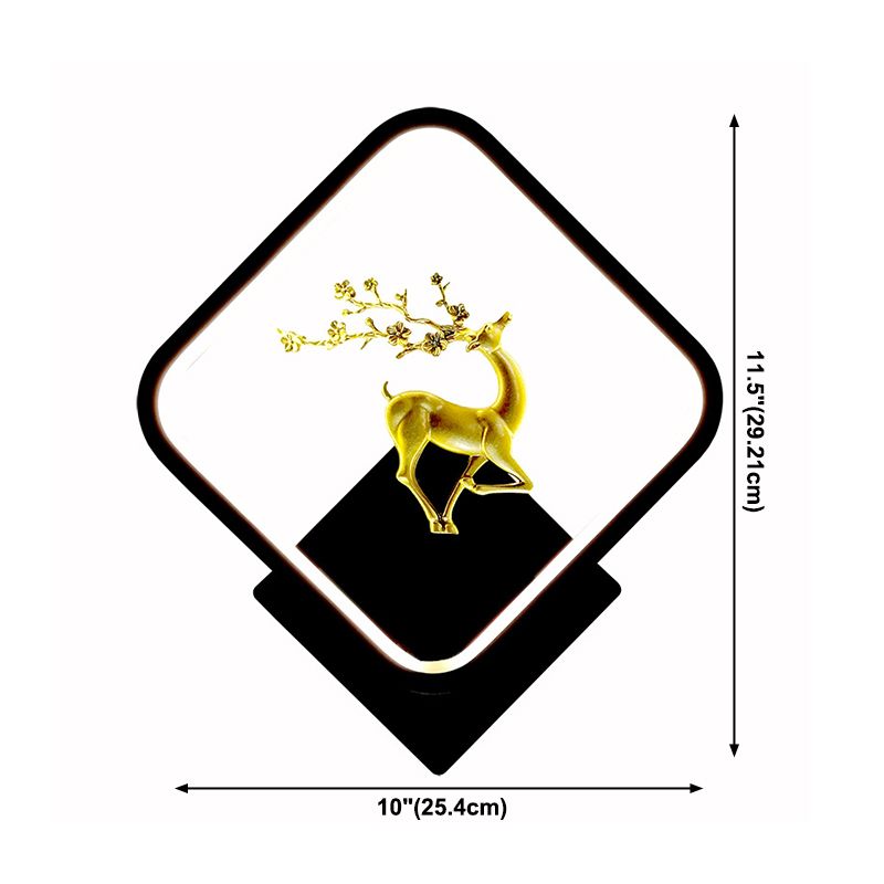 1 luces de sombra lineal matones de pared moderna iluminación de pared led de estilo simple en negro