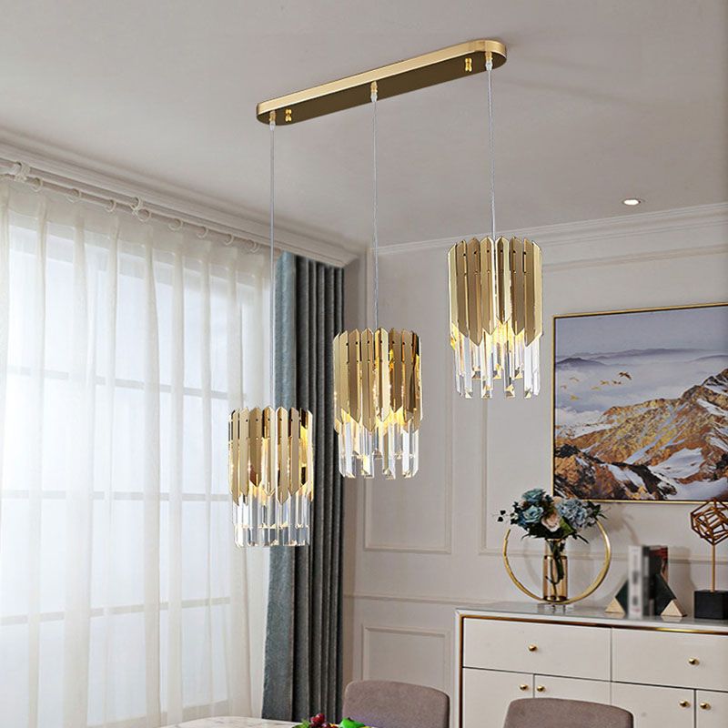 Cilinderlichtophanging hanger moderne eenvoudige kristallen hanglampen voor bed naast