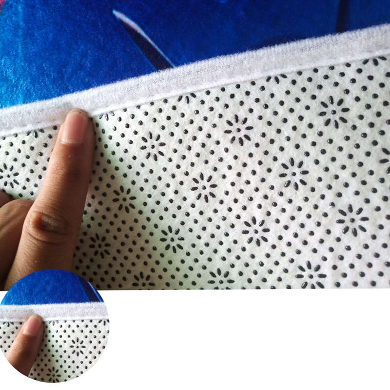 Simple Living Room Indoor Carpet Christmas Trees Printed Rug Polyester Stain Resistant Area Carpet