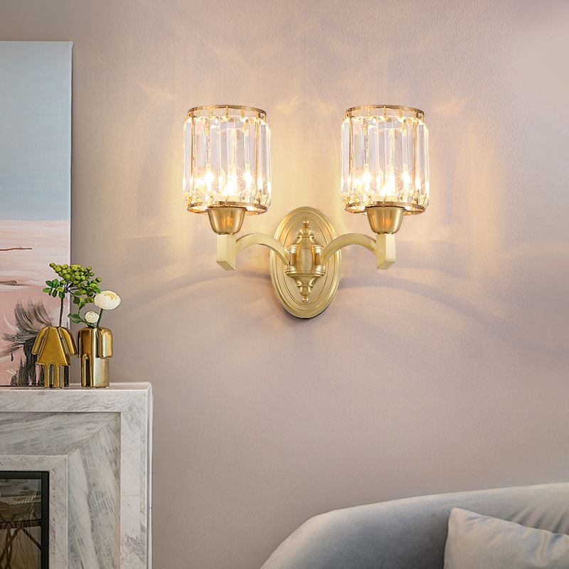 Lampada a parete in metallo con criminalità tamburo Postmodern a parete montata