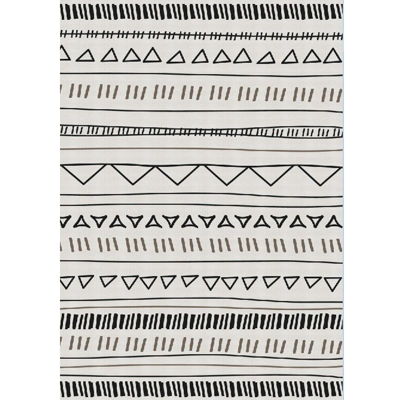 Rapis amérindien nostalgique tapis géométrique multicolo-couleur tapis de support antidérapant résistant antidérapant résistant pour la décoration