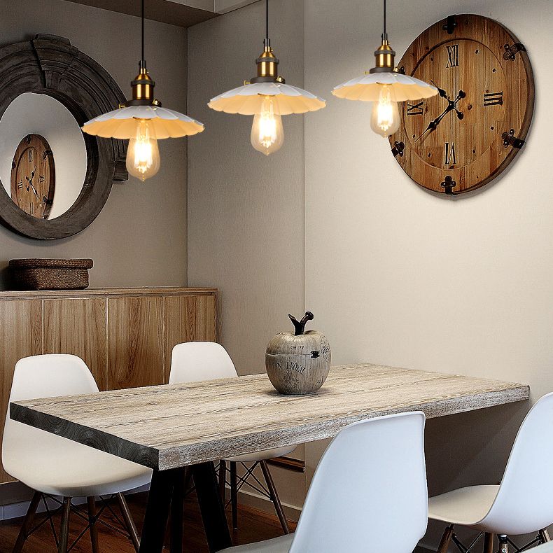 Geschulpte hangende hanglamp industriële stijl metalen hanger verlichtingsarmaturen voor restaurant