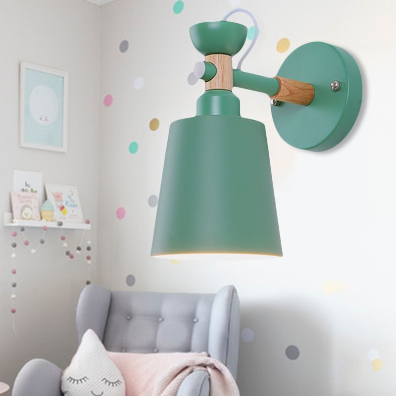 Luz de apliques de estilo nórdico rotativo con cubo de muro de metal ligero para dormitorio para adultos