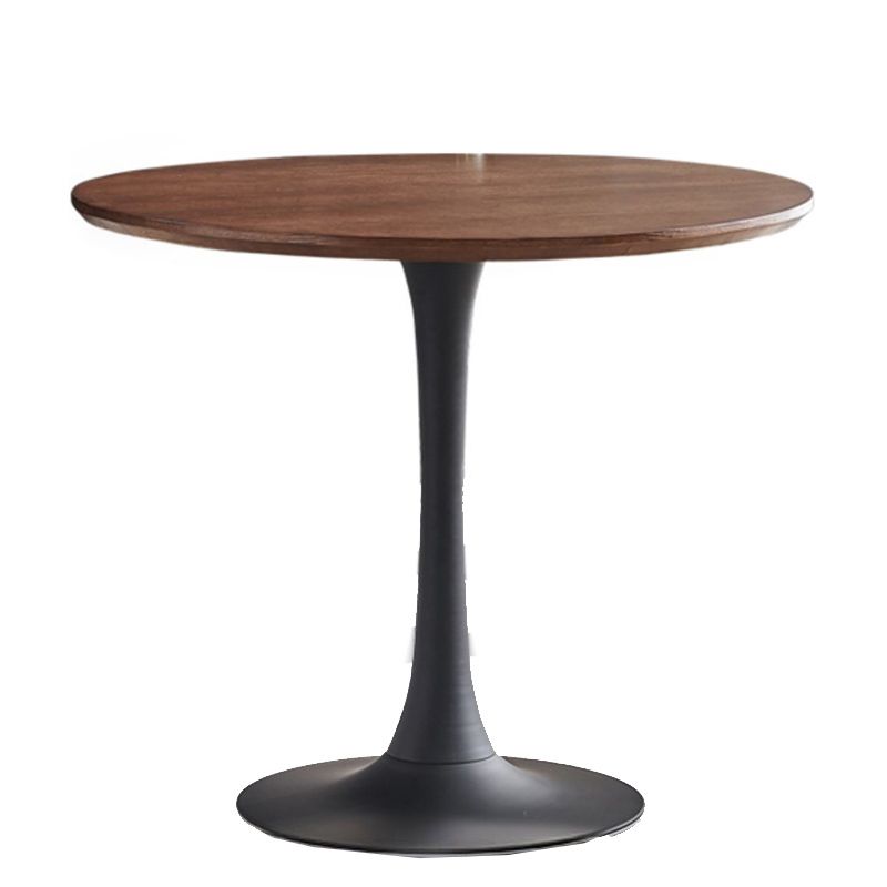 Round Dining Table Set 1/3 Pcs Solid Wood Top Dining Table and Arm Chairs