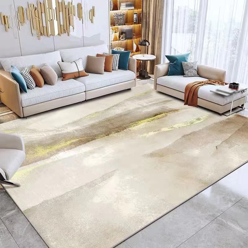 Modern Graphic Print Indoor Carpet Polyester Area Rug Non-Slip Backing Carpet for Living Room
