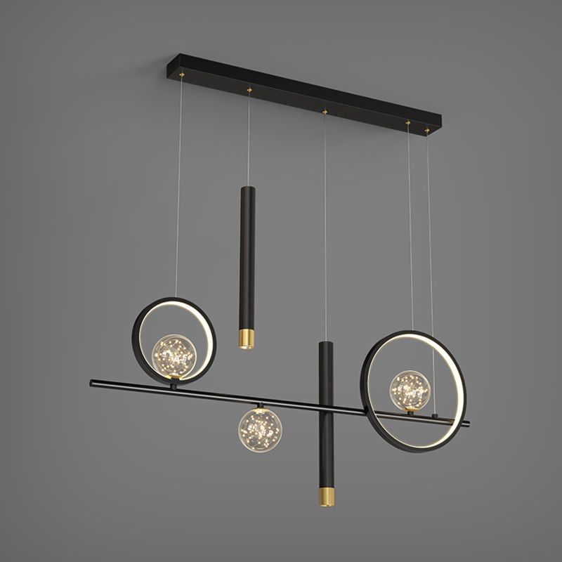 Nordic Characteristic Simple Modern Light Luxury Style LED Island Chandelier Light for Dining Room