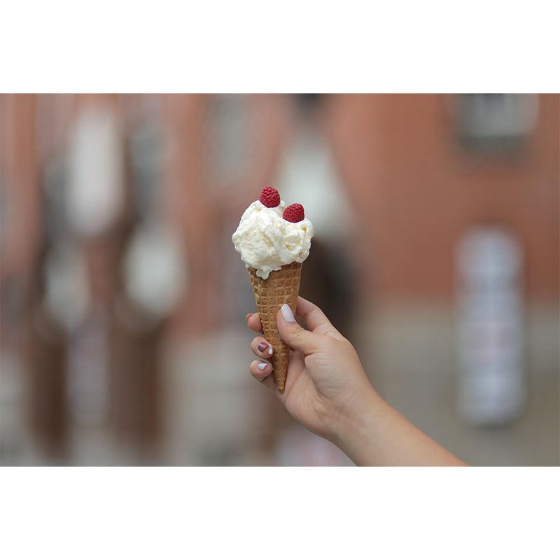 Nice Ice Cream Mural Mildew Resistant Contemporary Wall Covering for Commercial Use